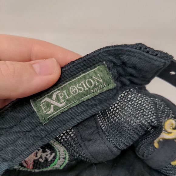 Horse Equestrian Snapback Mesh Back Hat Embroidered Logo Explosion Caps - Picture 8 of 8